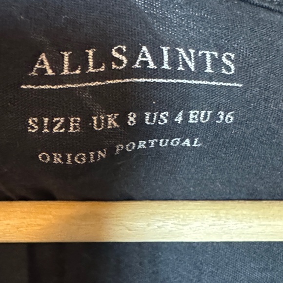 All Saints Black Short Sleeve Tee - Picture 2 of 3